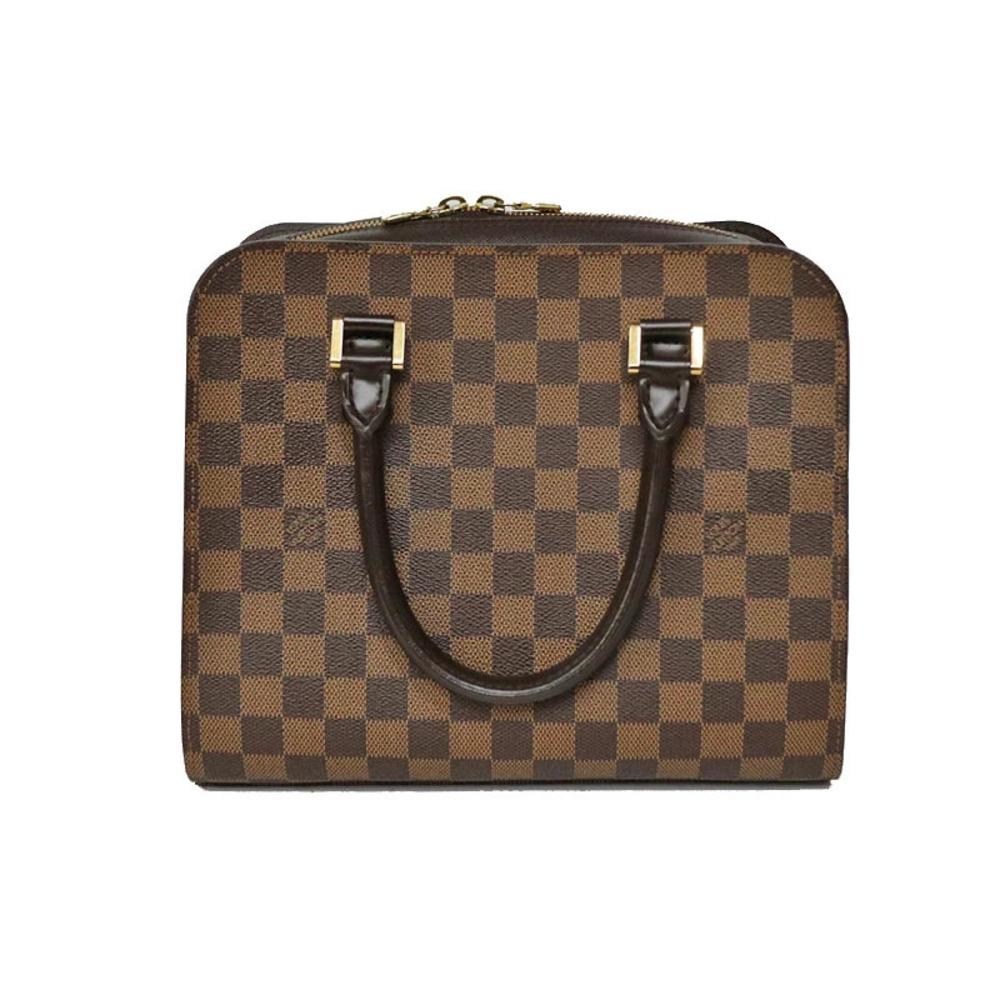 LOUIS VUITTON Triana Handbag Damier Canvas Brown